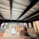 Cubierta terminada vista interior – estructura metálica Restaurante Salvaje, Cali – HFL Ingeniería y Arquitectura